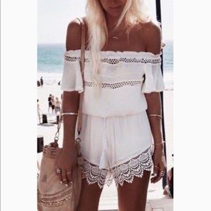 Whitefox Boutique Off the shoulder romper